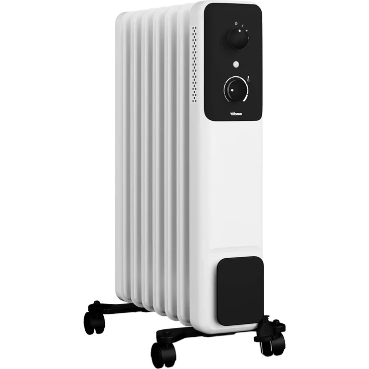 Tristar Ölradiator KA-5377, 1500 W, 7 Rippen, einstellbares Thermostat, Überhitzungsschutz, mobil mit schwenkbaren Rädern