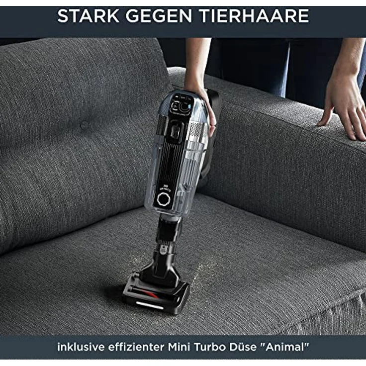 Rowenta RH9958 X-FOR FLEX 14.60 Animal Handstaubsauger, 70 min Akkubetrieb, Akkuwechsel-Option, schwarz-grau – Bild 5