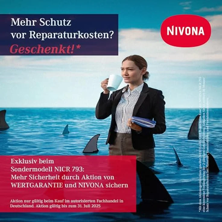 Nivona Kaffeevollautomat NICR793 NICR 793 Design Grau Sondermodell, mit entnehmbarem Wassertank und SPUMATORE – Bild 5