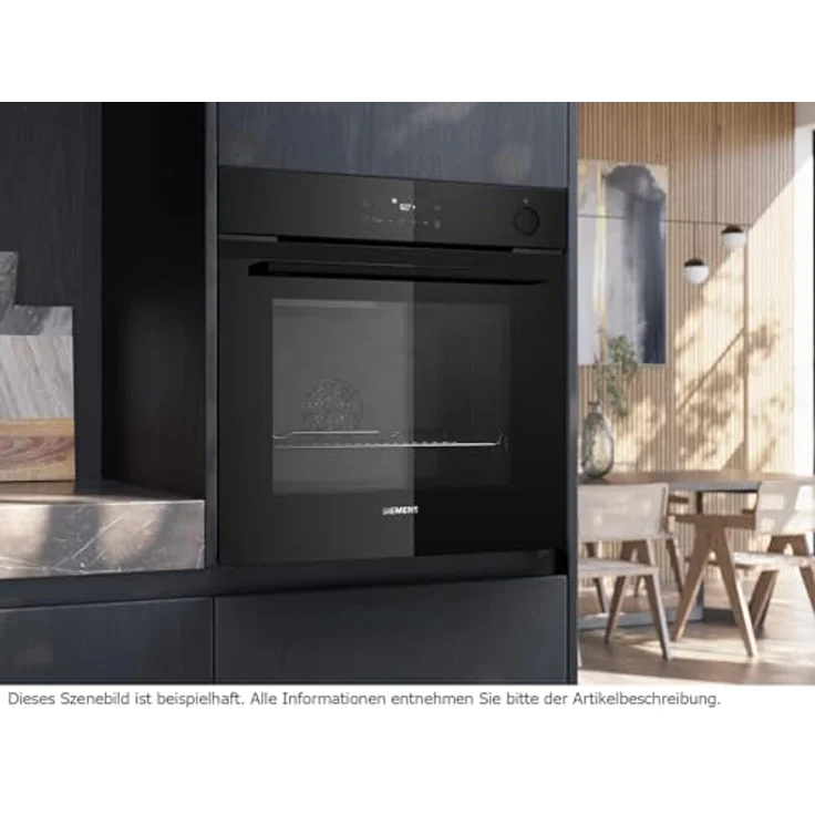 Siemens iQ300 HR232GEB3 Einbaubackofen groß mit Dampfgaren, AutoClean, 71 L, A+, 30-275 °C – Bild 4