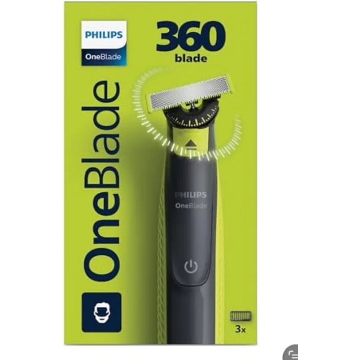 Philips QP2724/23 Haarschneider, 360°-Klinge mit präzisem Schnitt, Schwarz und Grün, inklusive USB-Ladekabel und verstellbaren Kammaufsätzen