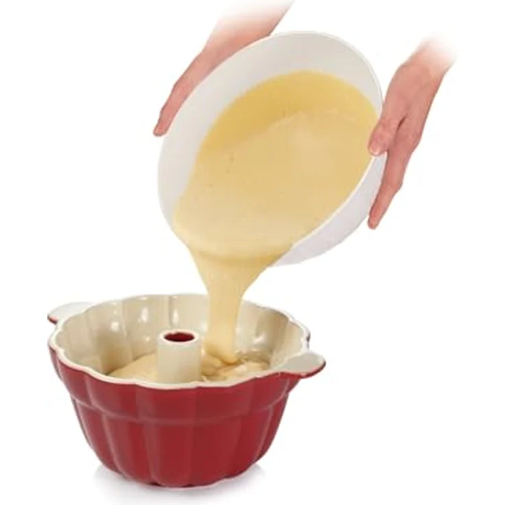 Tescoma 622204 Delicia Donut-Form, Keramik, Rot-Beige, 28,5 cm – Bild 5