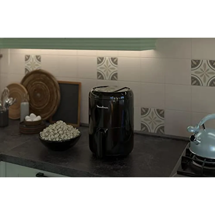 Moulinex EZ3018 Easy Fry Compact Precision, Elektrische Fritteuse, Zubereitungen mit wenig oder ohne Öl, ultra-kompakte Größe, 6 voreingestellte Modi, Kapazität 1,6L, Touchscreen Display, Schwarz – Bild 3