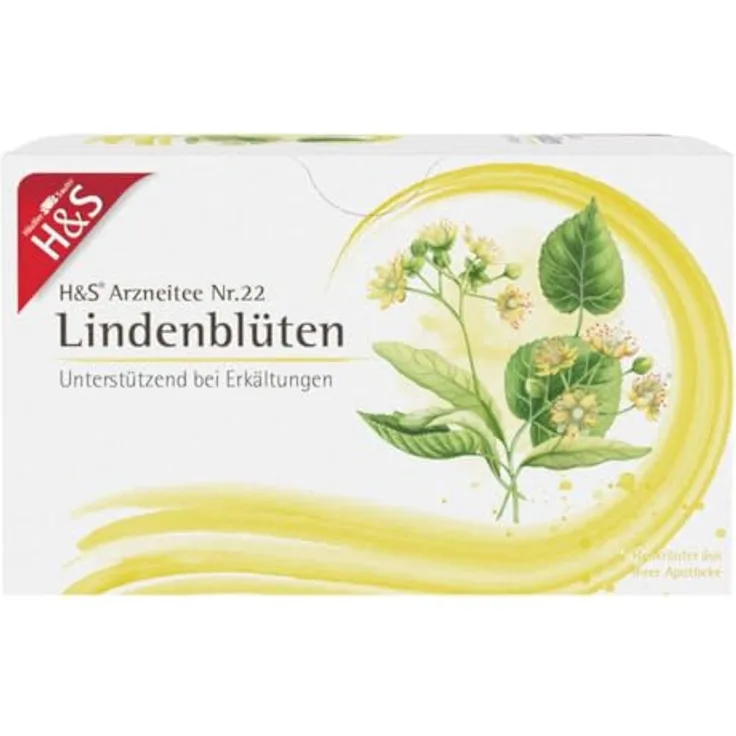 H&S Lindenblüten Tee, süßlich-aromatischer Arzneikräutertee, 20 Filterbeutel à 1,8 g
