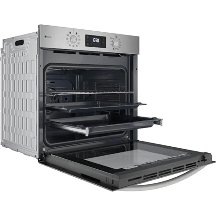 Privileg PBA2S85HU1I Einbau-Heissluftbackofen, 71l, 11 Funktionen, Hydrolyse & Dampffunktionen, Turn&Go, Multi-Level-Kochen, Schwarzglas – Bild 2