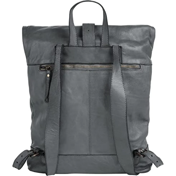 forty° Tagesrucksack, echt Leder, Vintage Charme, Made in Italy, 30 cm x 30 cm, 3 l Volumen – Bild 3