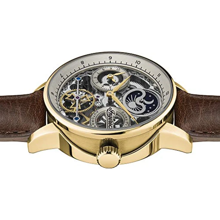 Ingersoll Armbanduhr Herren Chronograph Automatik The Jazz I07704, Automatikuhr, 42 mm, braun – Bild 3