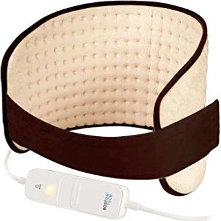 Boston Tech WE116 Heizkissen elektrisch für Bauch und Rücken Tasche - Heizgürtel mit 3 Temperaturstufen & Abschaltautomatik - Wärmegürtel mit verstellbarem Band und Klettverschluss Anthrazit 29x69cm – Bild 1
