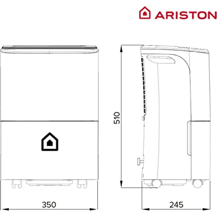 Ariston Luftentfeuchter, 360 W, 230 V, Weiß – Bild 3