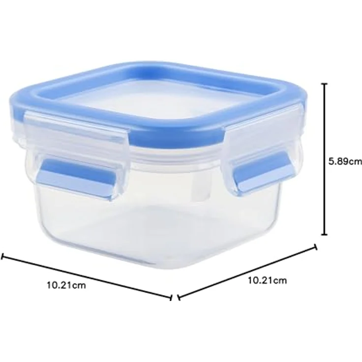 EMSA 508535 Clip und Close 2.0 Frischhaltedose quadratisch, 0,25L – Bild 4