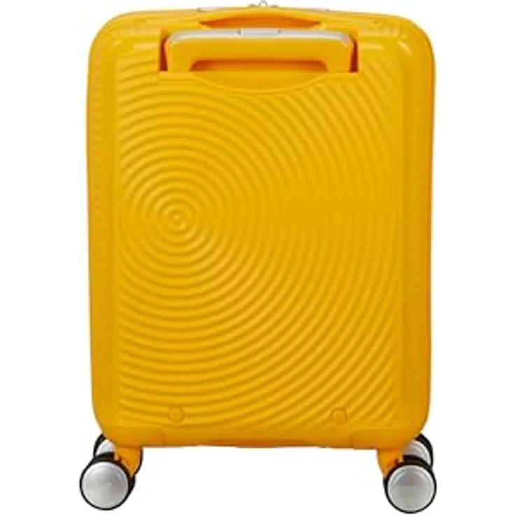 American Tourister Soundbox Mini - Spinner XS, Kindergepäck, 47 cm, 22 L, Gelb (Golden Yellow) - Robustes Polypropylen, Personalisierungs-Stickerbogen, recyceltes PET-Futter – Bild 4