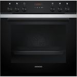 SIEMENS iQ300, Einbau-Herd, 60 x 60 cm, Edelstahl, HE273ABS4 mit 3D Heißluft