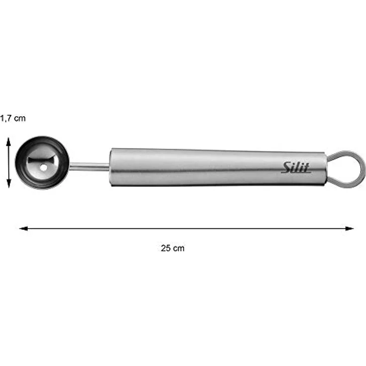 Silit Classic Line Kugelausstecher 16 cm, Melonenausstecher Kugeln, Edelstahl poliert, Melonenlöffel, Aushöhllöffel, spülmaschinengeeignet – Bild 3