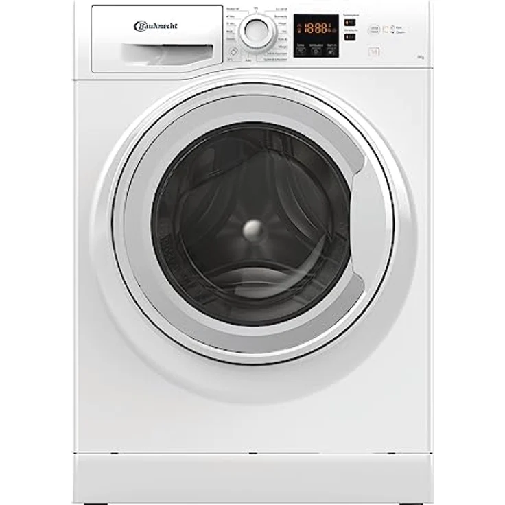 Bauknecht WAM 814 A Waschmaschine Frontlader/8kg/Energieeffizienzklasse A/Kurz 45/Anti-Allergie-Programm/Wolleprogramm/Kurz 30/Startzeitvorwahl/AutoClean/Flecken 40° – Bild 1