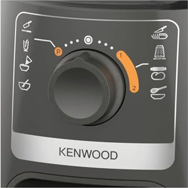 Kenwood FDP31.170GY, Universalzerkleinerer mit 800W Motor, grau, stapelbarer In-Bowl-Speicher, spülmaschinenfest – Bild 3