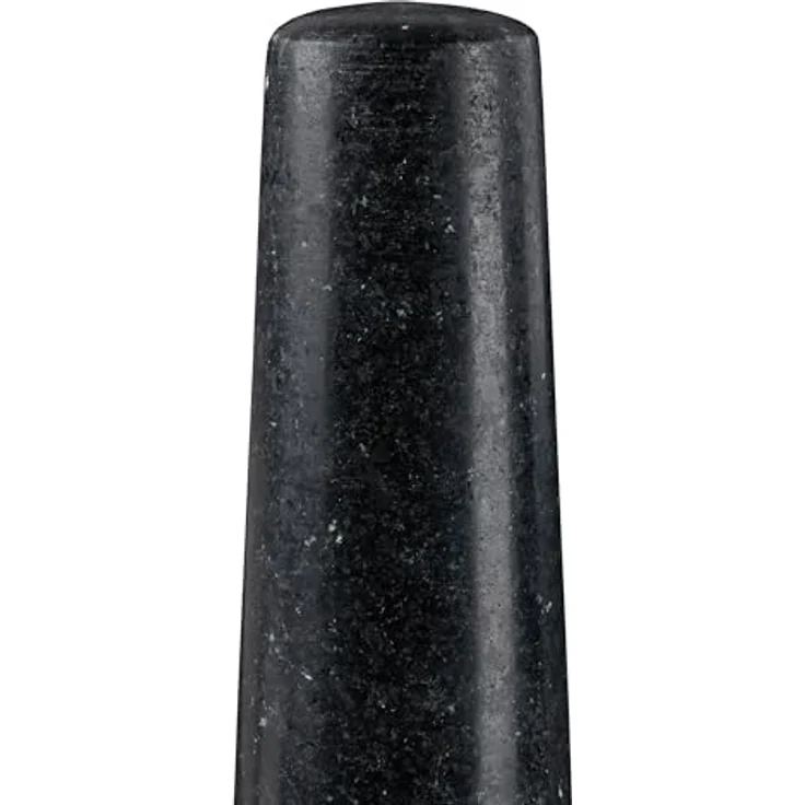 Relaxdays Granit Mörser mit Stößel, robust & langlebig, Gewürze, Kräuter, polierter Steinmörser, Ø 13 cm, 500ml, schwarz – Bild 10