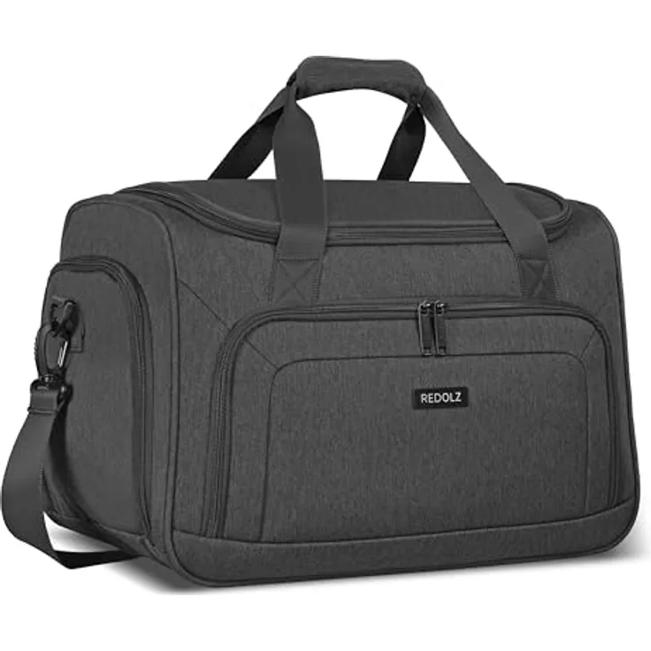 Redolz Essentials 12 Weekender Reisetasche, 45 cm, schwarz, 100% Polyester, ideal für Reisen und Sport