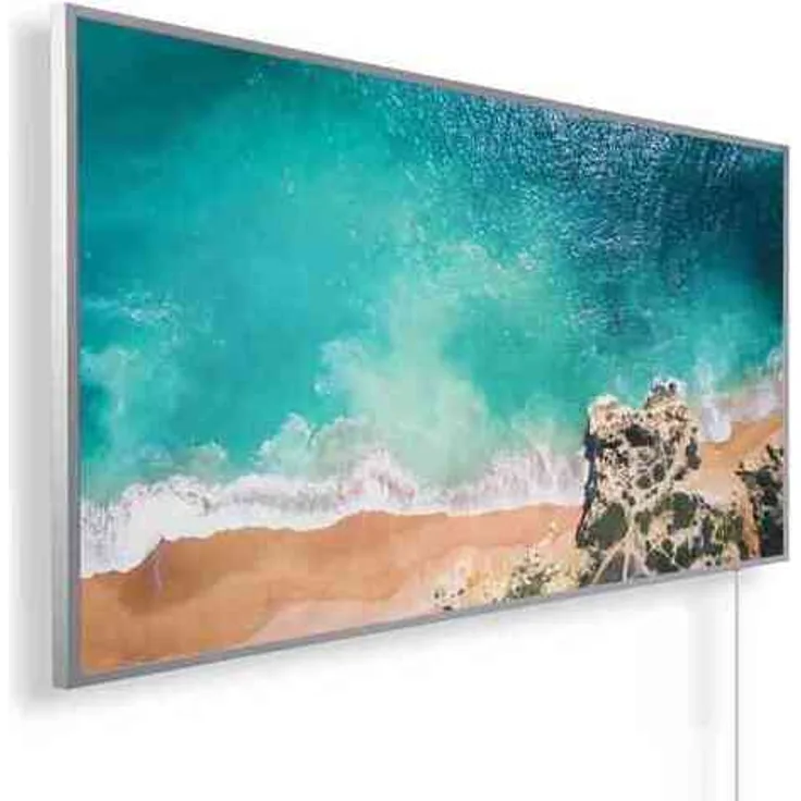 Könighaus Panorama Infrarotheizung 1200W - Traumstrand 2 mit Smart-Thermostat und App - Greenguard zertifiziert
