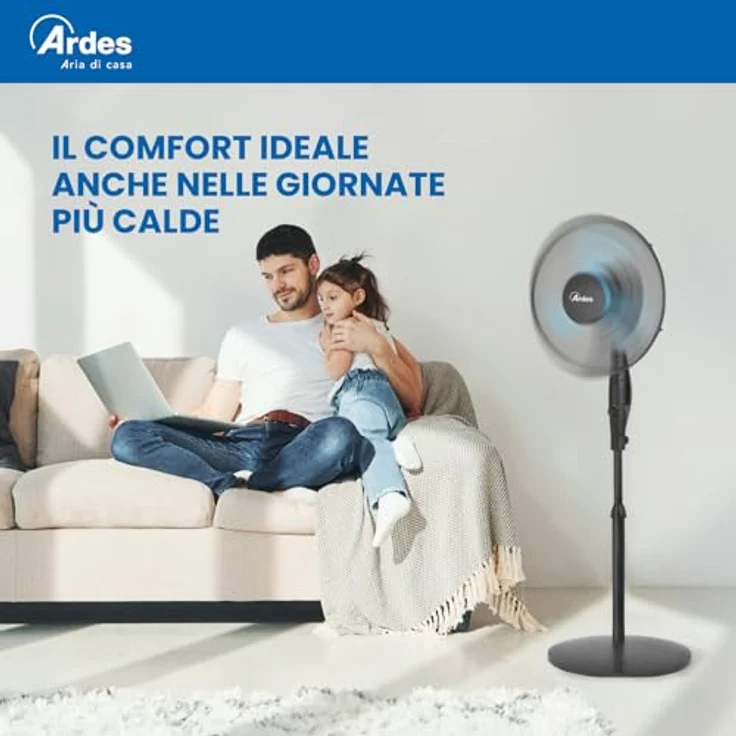 Ardes AR5EA41PB Easy 41PB Plus Standventilator 3 Flügel 40 cm rund – Bild 4