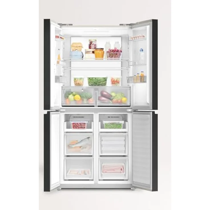 CREATE FRIDGE STUDIO CROSS DOOR 503, Kühlschrank mit 4 Türen, 503L, cremeweiß, No Frost, Urlaubsmodus, antibakterielle Behandlung, Touch-Elektronik, 170W – Bild 3