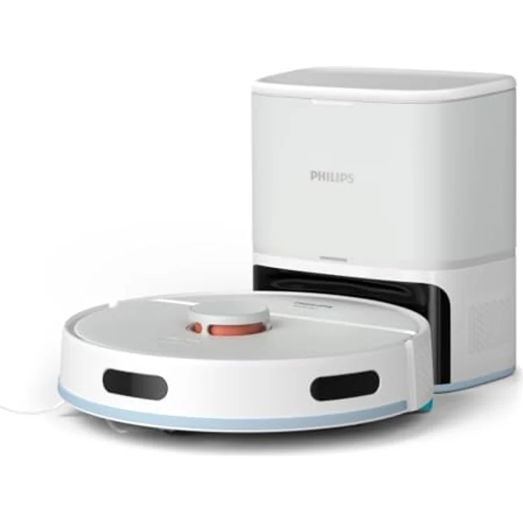 Philips Nass-Trocken-Saugroboter XU2100/25 2000 Series 2. Gen, 6000pa Saugkraft, Teppich-Boost, inkl. Entleerungsstation und LDS-Radarnavigationssystem, mit HomeRun App – Bild 1