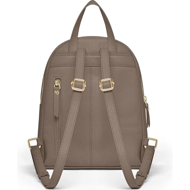 Lazarotti Bologna Leather City Rucksack, 100% Leder, 27 cm, braun – Bild 4