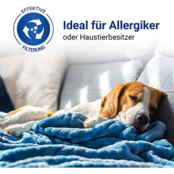 VIOKS Schmutzfilter Set 2Stk für Vorwerk Kobold VC100, Staub- und Allergiefilter, 70mm x 70mm x 75mm – Bild 6