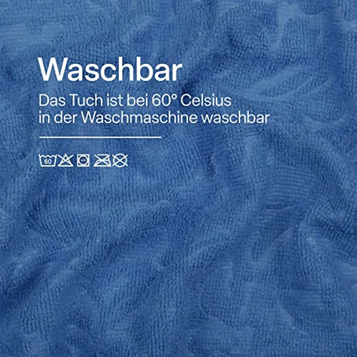 Bestlivings Premium Mikrofasertuch 220g/m² - Hoch-Tief Struktur - 65x45cm (Blau / 4er Pack) Reinigungstücher Geschirrtücher - super saugfähige Küchentücher – Bild 3