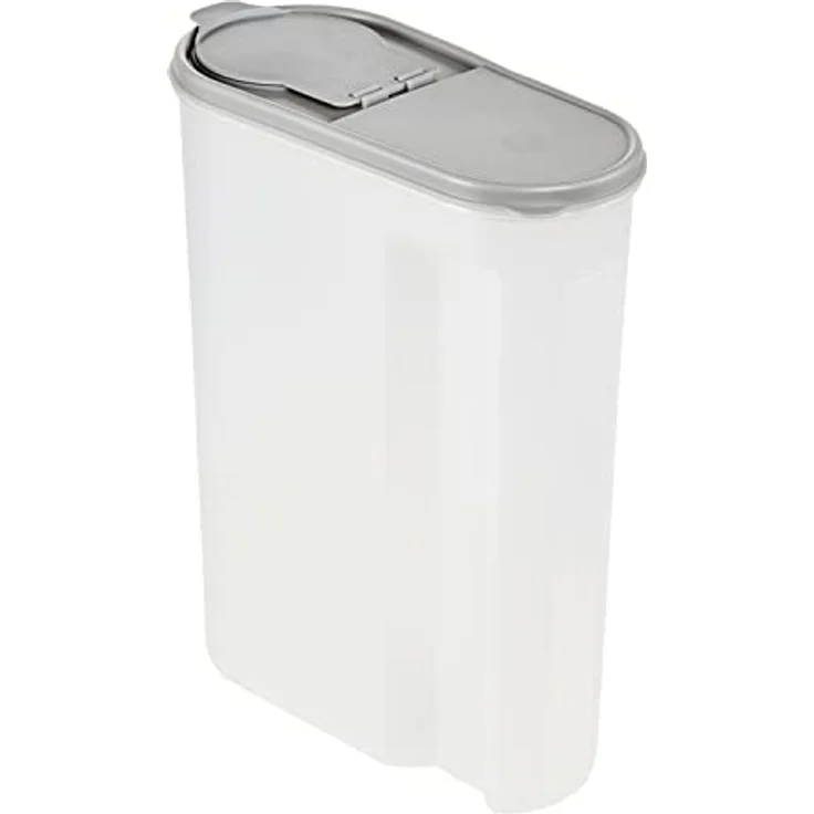 keeeper Schüttdose Jean für Trockenvorräte, Aufklappbarer Deckel, 5 l, Polypropylen, 24 x 11,5 x 30,5 cm, Nordic Grey – Bild 3