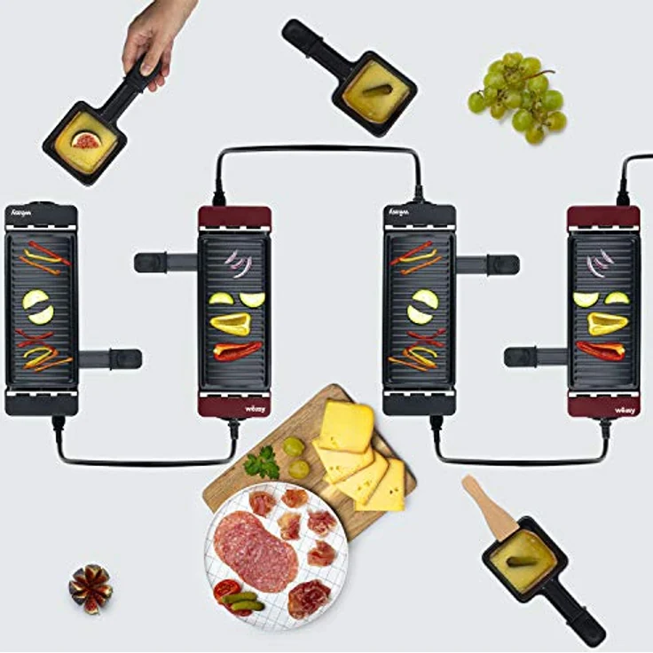 Weasy TIK12 Raclette-Set schwarz für 2 Personen – Bild 7