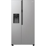 Gorenje NRR9185ESXL Side by Side Kühl-Gefrierkombination/NoFrost Plus/Inverter Kompressor/Wasser- und Eiswürfelspender/SensoTech / 178,6 cm/Kühlteil 376 l/Gefrierteil 190 l/Edelstahl [Energieklasse E]