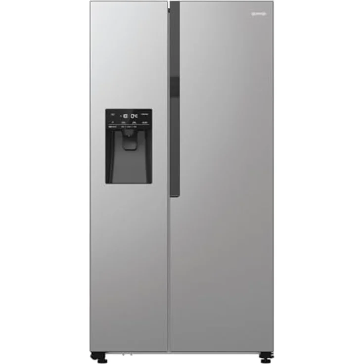 Gorenje NRR9185ESXL Side by Side Kühl-Gefrierkombination/NoFrost Plus/Inverter Kompressor/Wasser- und Eiswürfelspender/SensoTech / 178,6 cm/Kühlteil 376 l/Gefrierteil 190 l/Edelstahl [Energieklasse E] – Bild 1