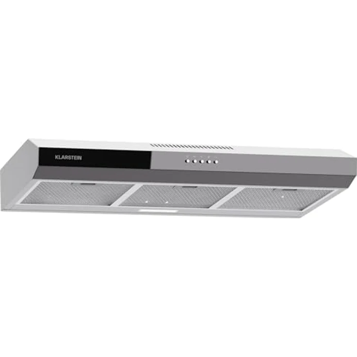 Klarstein Dunstabzugshaube 90cm, Abluft-Dunstabzugshaube mit Spülmaschinenfestem Filter aus Aluminium, Leise Abzugshaube Abluft, 200m³/h Luftstrom, Effiziente Wandhauben mit LEDs & Touch Controls – Bild 1