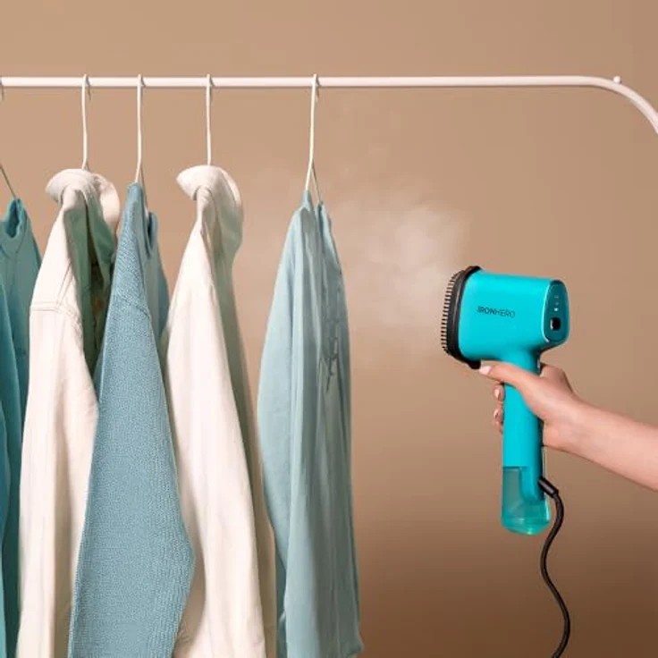 Cecotec IronHero V-1500 Essential Blue, Vertikales Bügeleisen mit 1500 W, 25 g/min kontinuierlichem Dampf, schnellen Aufheizen und Keramiksohle – Bild 2