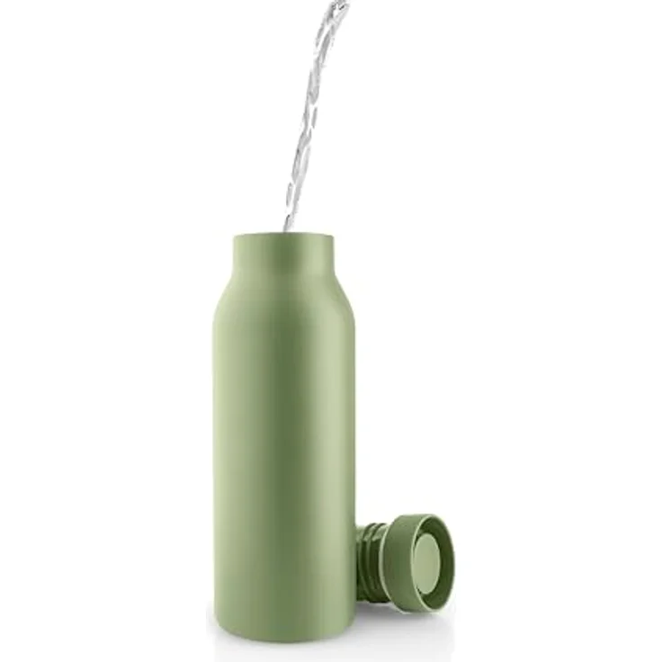 Eva Solo Urban Isolierflasche 0,5 l, doppelwandige Edelstahlflasche aus 90 % Recyclingmaterial, Pistachio, 100 % dicht, spülmaschinengeeignet – Bild 2