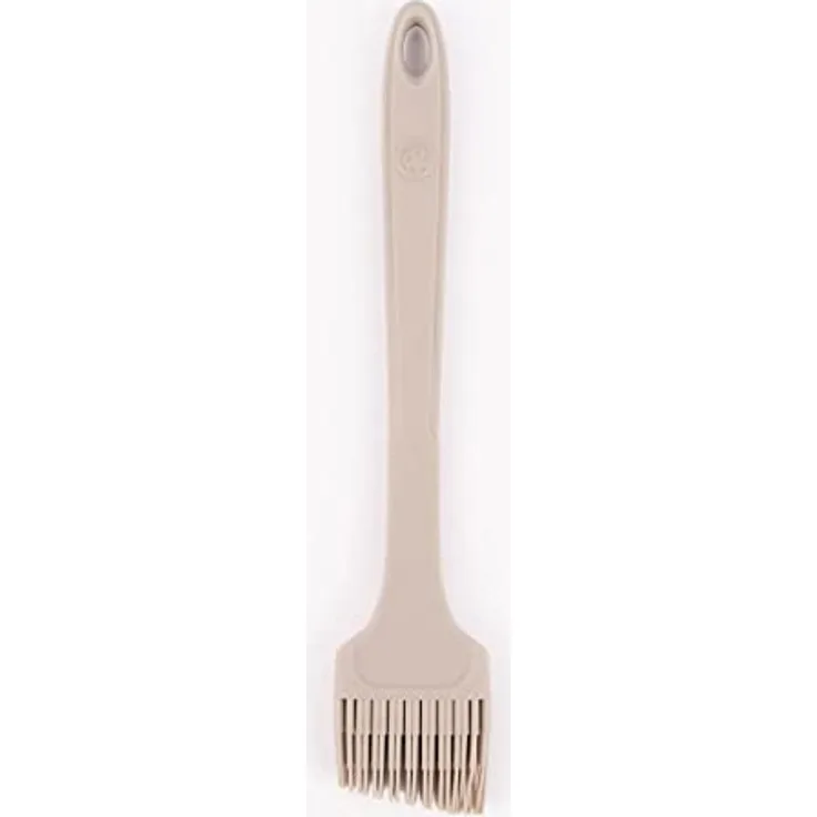 Kochblume Design Pinsel L | Premium-Silikon, BPA-frei, hitzebeständig bis 230°C, spülmaschinenfest, 24cm, taupe