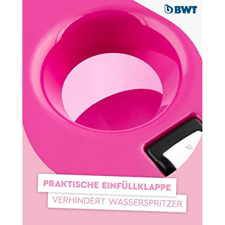 BWT Wasserfilter Vida Rosa 2,6L | Filter mit 1 Magnesium Filterkartusche | Wasserfilter Trinkwasser | Für Speisen & Getränke | Filtert Kalk, Chlor, Blei & Kupfer – Bild 5