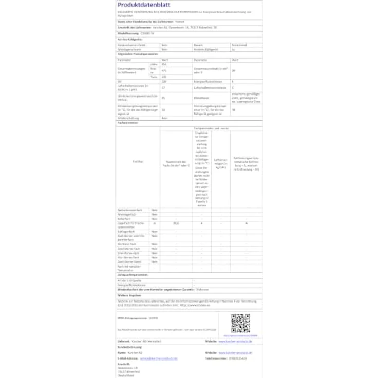 homeX CS0881-W Kühlschrank ohne Gefrierfach, 90L kompakt, freistehend, weiß, leise, energieeffizient – Bild 15