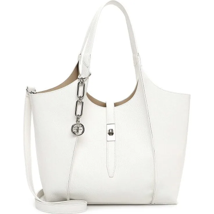 Suri Frey SFY Daggy Shopper Tasche, 40 cm, weiß, aus 100% Polyurethan