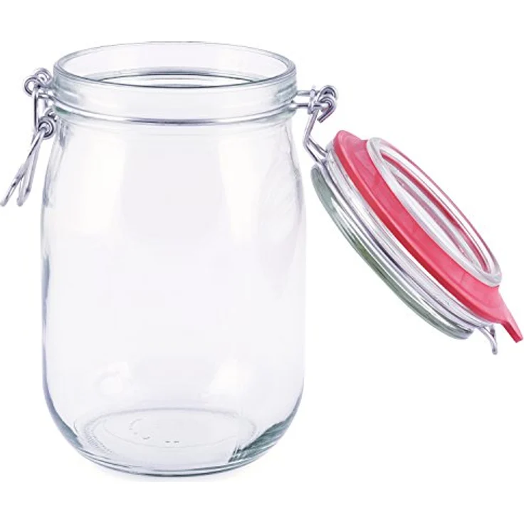 pajoma Drahtbügelglas, 10x 1000 ml Fassungsvermögen inkl. Gummidichtung hergestellt in Deutschland – Bild 5