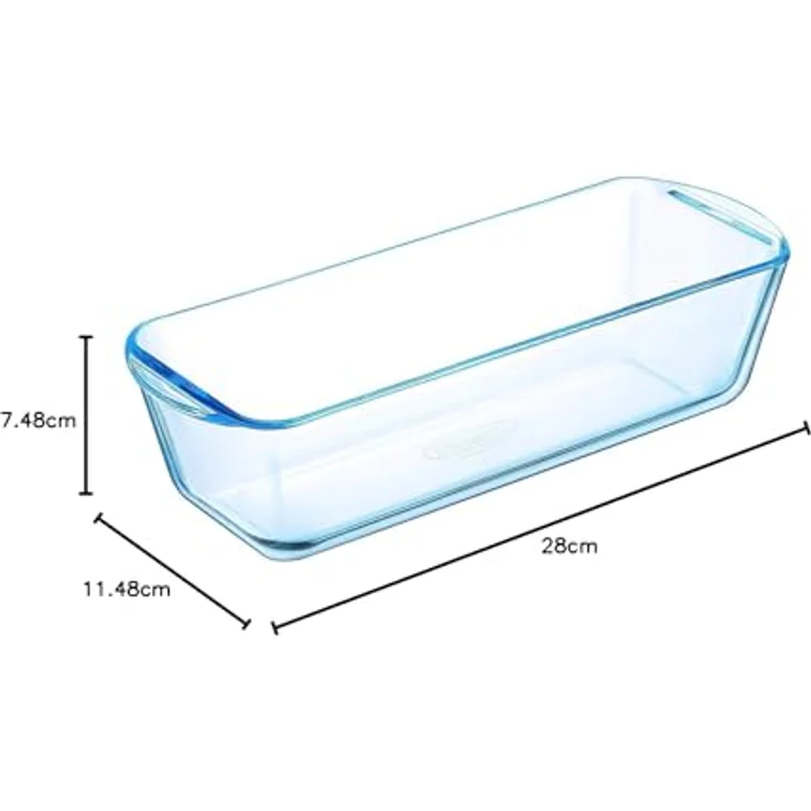 Dajar Pyrex Kastenform 28 cm, Glas, Transparent, 28 x 11,5 x 7,5 cm – Bild 4