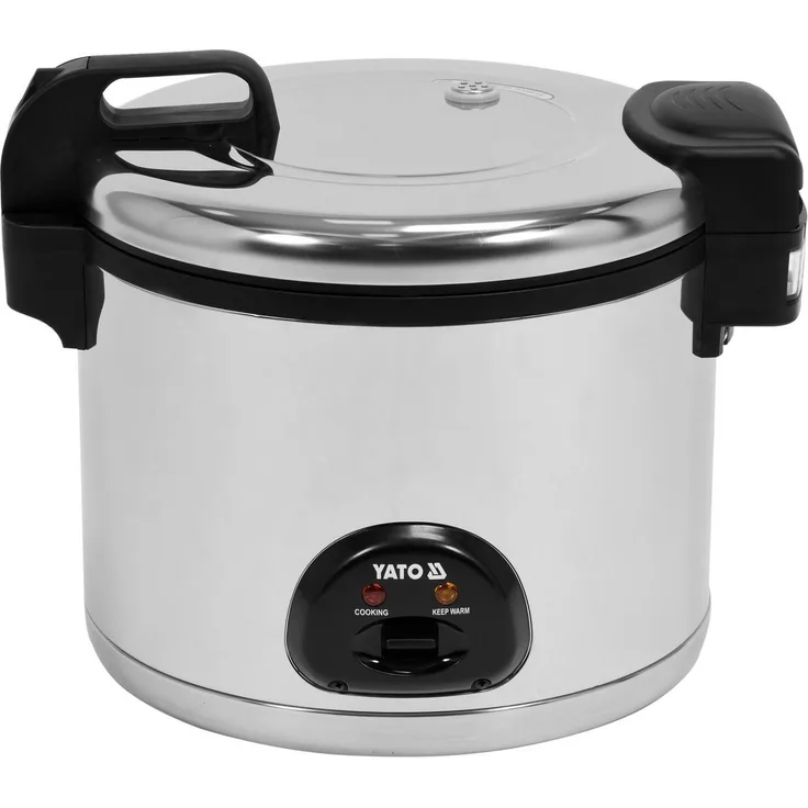 Yato Gastro Reiskocher 16,5L, 1950W mit Warmhaltefunktion und Antihaftbeschichtung, Edelstahl