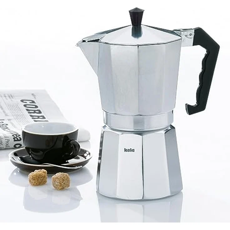 Kela 10591 Espressokocher, Für 6 Tassen, Aluminium, Italia – Bild 3