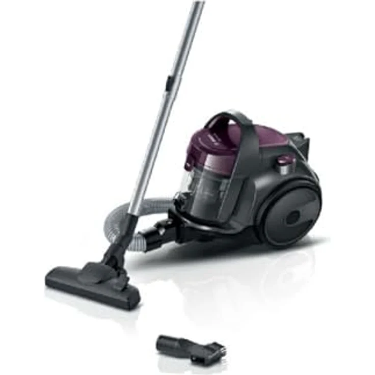 Bosch BGC05AAA1 Bodenstaubsauger, beutellos, 700 Watt, grau-violett – Bild 3