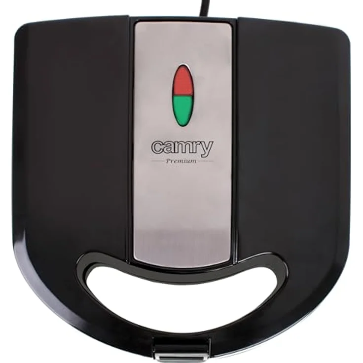 CAMRY Multifunktionsgerät 3 in 1 Sandwichmaker, Sandwichtoaster, Kontaktgrill, Oreschki Maker, Nussmaker, Nuss Keksen, 1000W, Antihaftbeschichtung (Schwarz) – Bild 2