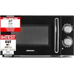 MEDION Mikrowelle, ca. 700 Watt Leistung, ca. 17 Liter Kapazität, 6 Stufen, Auftaufunktion, MD 15644, schwarz