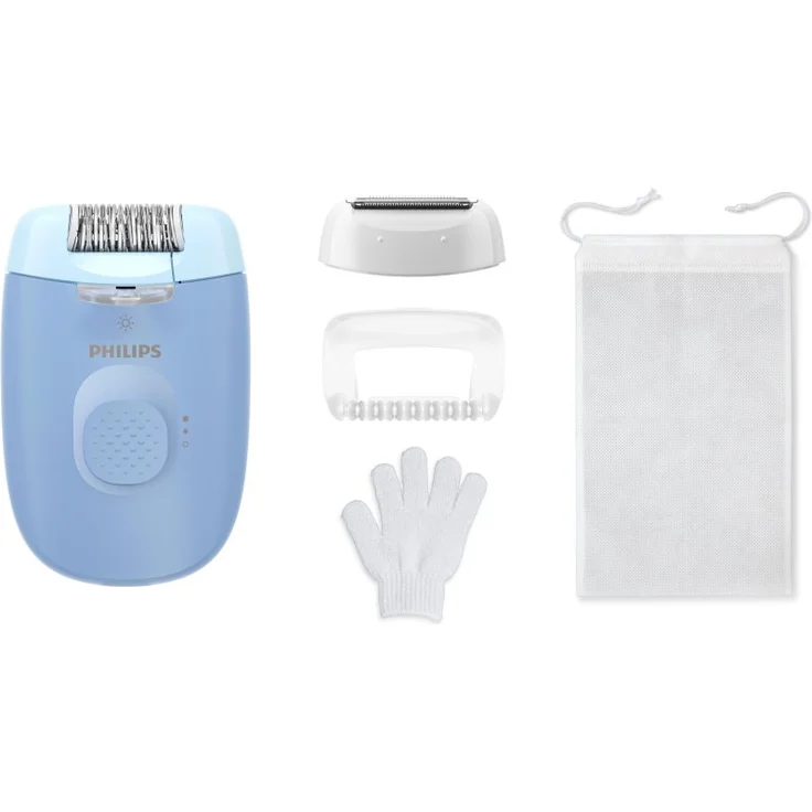 Philips 4000 BRE247/00 Epilierer für Damen mit Licht, Massageaufsatz und präziser Haarentfernung