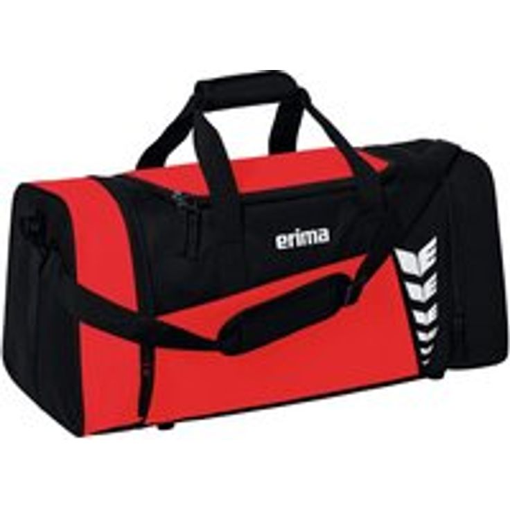 erima Sporttasche Six Wings, geräumige Reise- und Sporttasche für Training und Spiel, schwarz