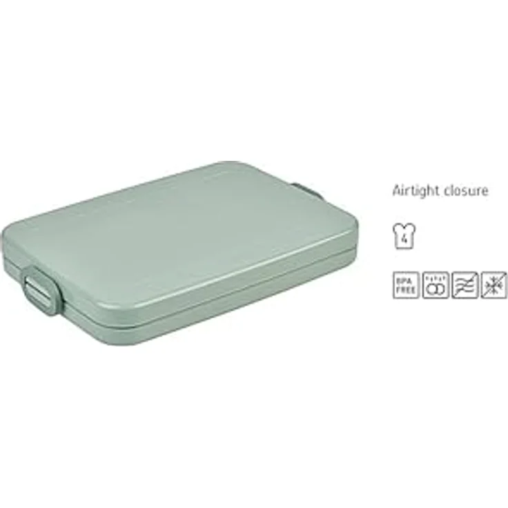 Mepal Nordic Denim Lunchbox take a Break Flat, Plastik, 25.5 x 17 x 3.3 cm – Bild 4