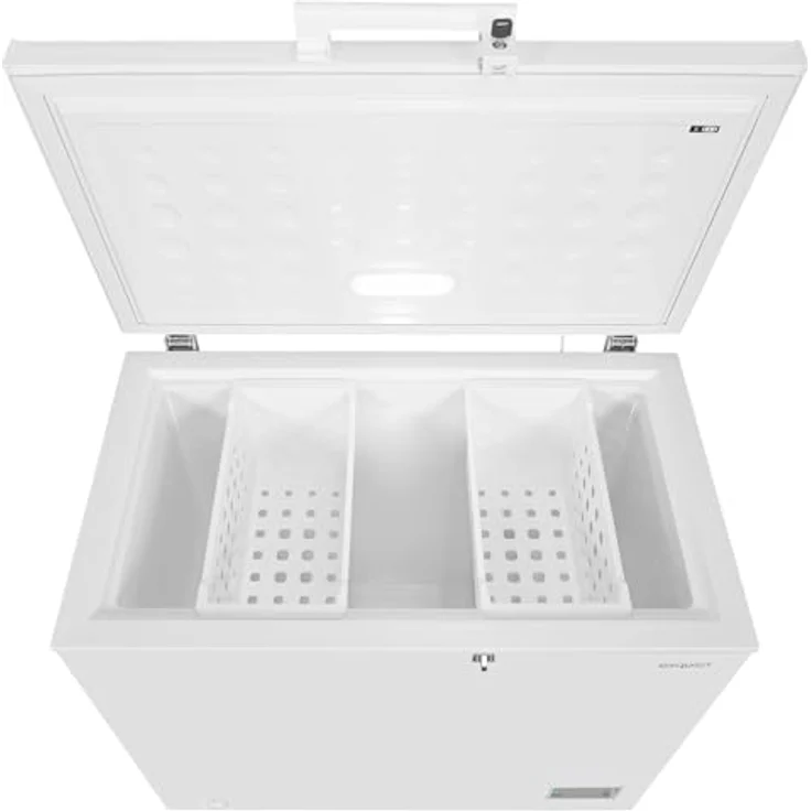 Exquisit GT200-HE-040C Gefriertruhe 198 Liter 126 kWh/Jahr LED weiß EEK: C. - Preisvergleich – Bild 3